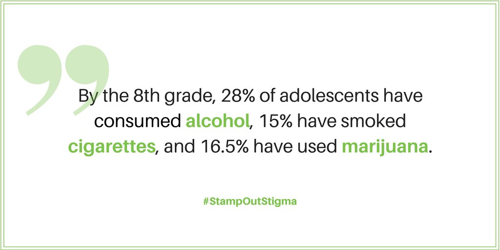 It's the beginning of National Drug and Alcohol Facts Week! We'll be sharing facts throughout the week to raise awareness of teen substance abuse. #NDAFW