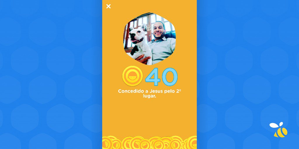 Acabo de receber 40 moedas de bônus por ter chegado em 2º lugar no placar do Swarm