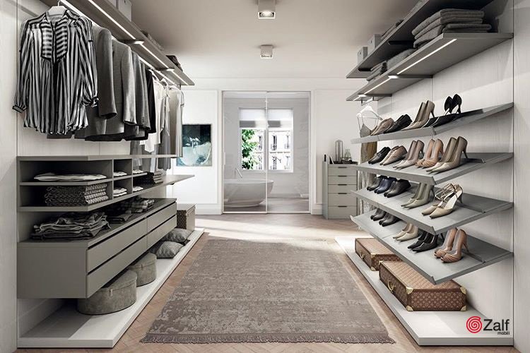 Linee geometriche e razionali. Le caratteristiche principali della Cabina armadio #Picà di #Zalf.