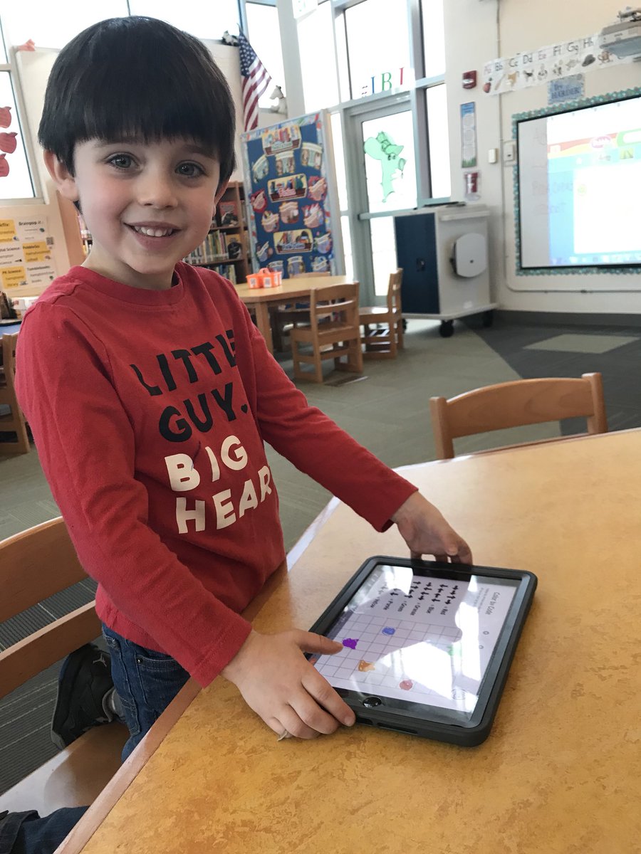 Nodell_library's tweet image. These kindergarten Ss are rocking their @kid_OYO #ColorByCode challenge using @school4one to submit their work @Hampton_Street Working for those #badges