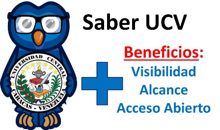 #ProfesorUCV ¿Interesado en cargar tu producción académica en el #Repositorio Institucional Saber UCV? Te invitamos a solicitar el taller de Carga de Contenido #Dspace escribiendo a los siguientes correos: saber@ucv.ve / saber@cdch-ucv.net

Saber #UCV: Ventana al conocimiento