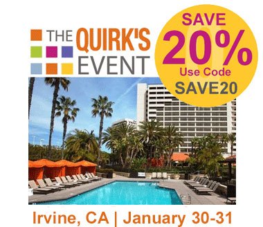 There is going to be a big announcement about Quirk's at #QuirksEvent Orange County and although the venue hotel is sold out you can still register for the January 30-31 event! #MRX