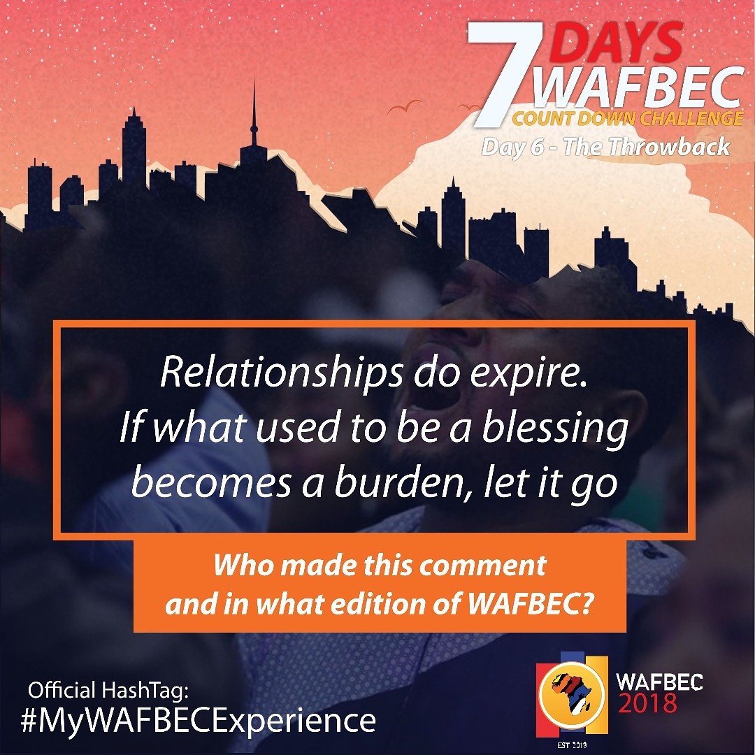 WOFBEC's tweet photo. Our 9th question
Who made this comment, and what edition of #WAFBEC
#MyWAFBECExperience #WAFBECThrowback #WAFBECQuotes https://t.co/0vcUnk6KxW