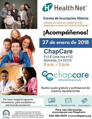 ChapCareOrg's tweet photo. Cuidado de salud de calidad y está disponible a trávez de #CoveredCalifornia. ¡Acompáñenos! @CoveredCA_es  #Monrovia #MonroviaCA https://t.co/dS0y5Ryhnq