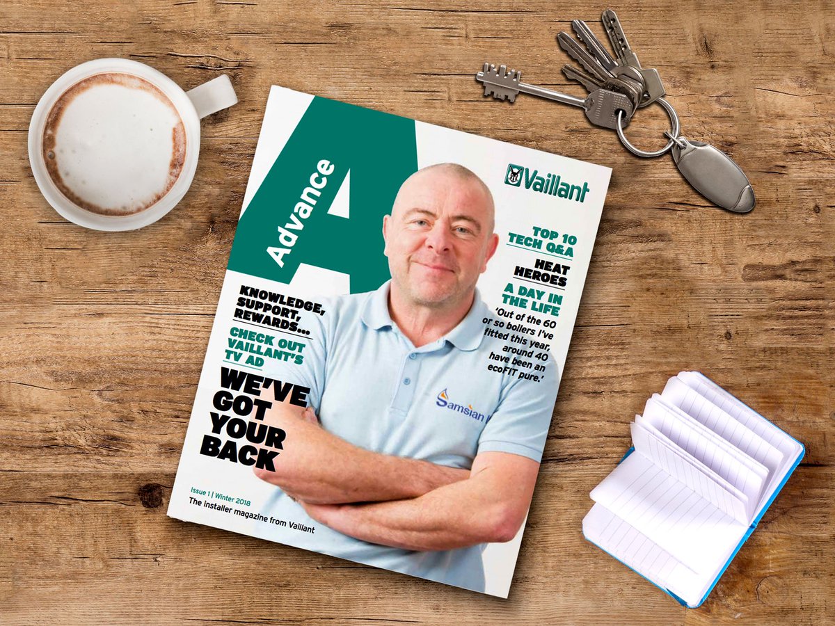 We’re proud to launch Advance, a free quarterly magazine for all Vaillant installers. Available via your local sales rep and online here: bit.ly/2BiBzoi