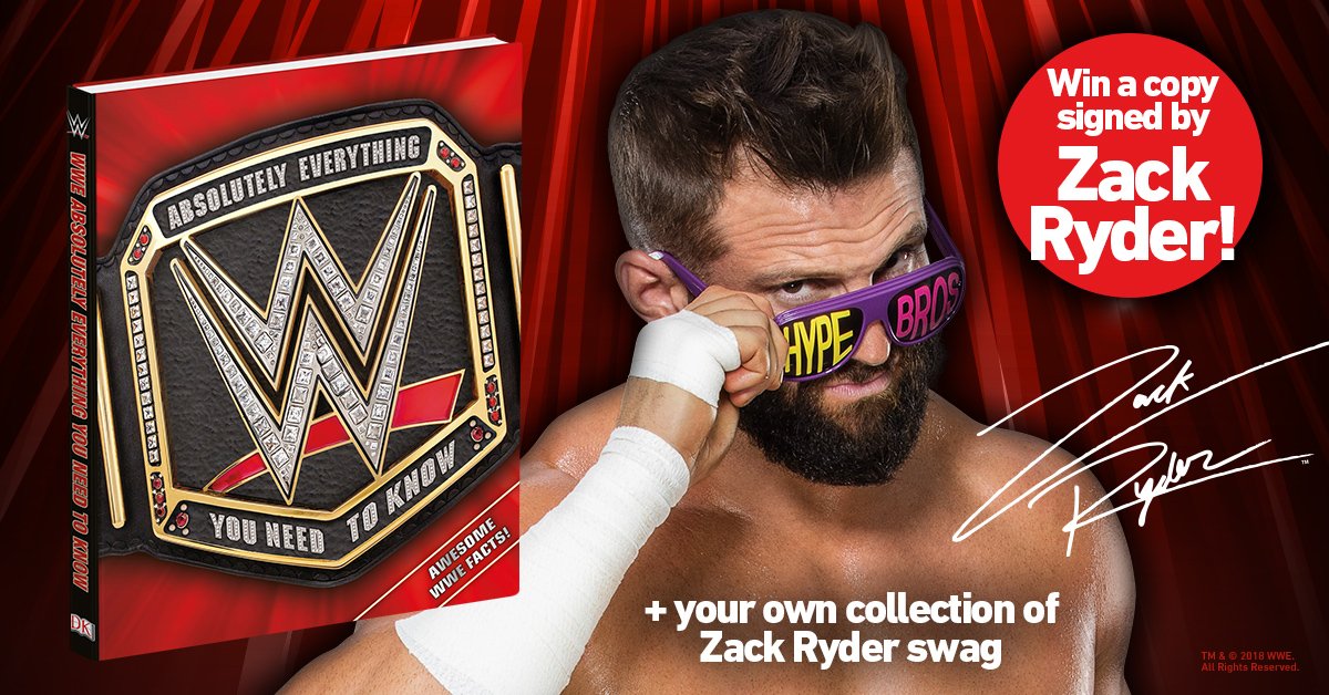 Enter for a chance to win a copy of @WWE Absolutely Everything You Need to Know signed by @ZackRyder + some other pretty bro-tastic stuff! bit.ly/2Dx5H5j