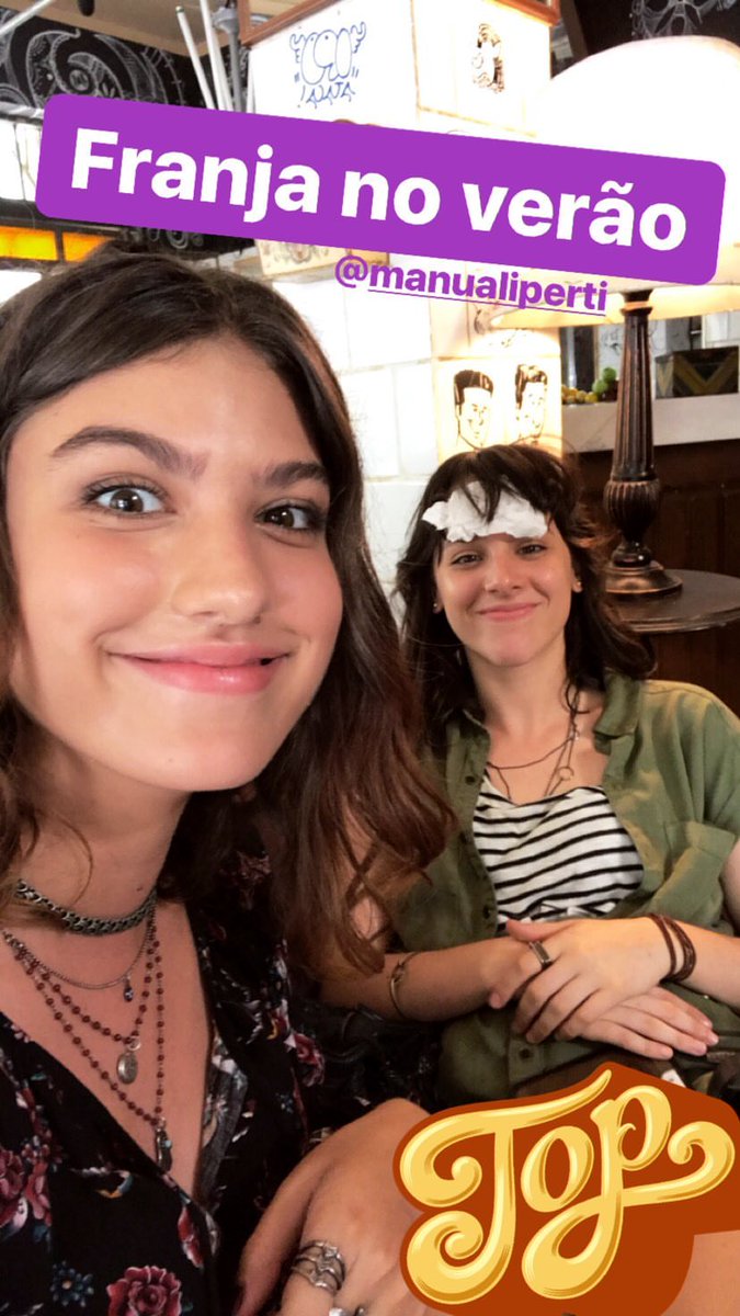 📲 | Giovanna compartilhou essa foto via instagram com manoela haha ❤