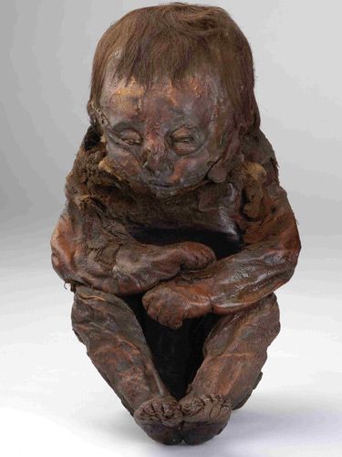 26. Known as the Detmold child, this 8-to-10-month-old baby died in Peru around 4480 BC – more than 3000 years before the birth of Tutankhamun.According to recent X-rays, the child was born with a malformed heart.