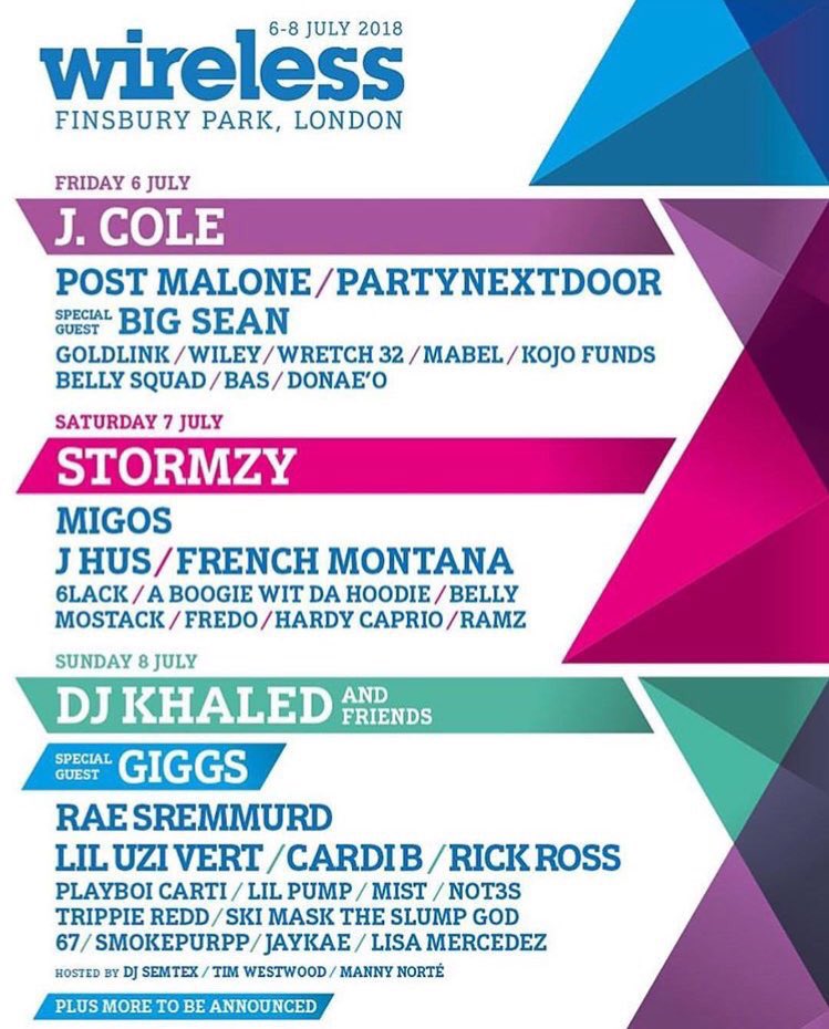 topukrap's tweet photo. Hold tight @WirelessFest line up includes @BigSean @WileyUpdates @Wretch32 @RickRoss #cardib #doneo #hiphop #life https://t.co/vRgj7neec3