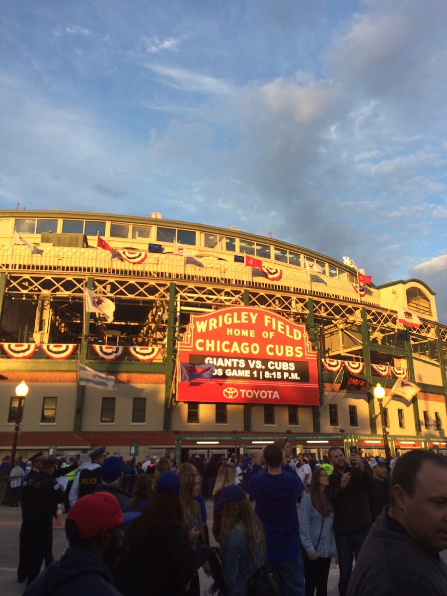 jumpman826's tweet photo. #SMSportsIU the most memorable sporting event I’ve ever attended was the first of 11 postseason wins by the 2016 Chicago Cubs. Alshon Jeffery was like 20 rows in front of us #javytime https://t.co/jNRV6epWVQ