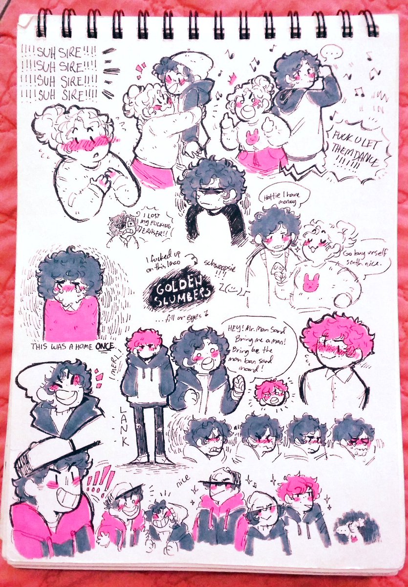 (reupload bc i hate twitter lmao) suh sire doodle page i did during classes from 2 weeks ago ✌?✌? 