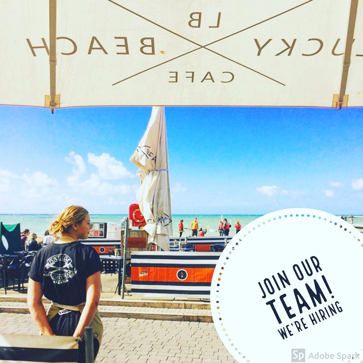 LuckyBrighton's tweet photo. We’re looking for passionate people to join our LB crew! 🏝(Various roles available) If you want more info or to apply, pop in or send an email to flora@luckybeach.co.uk 🕺🏼 https://t.co/98YgfJ7TQq