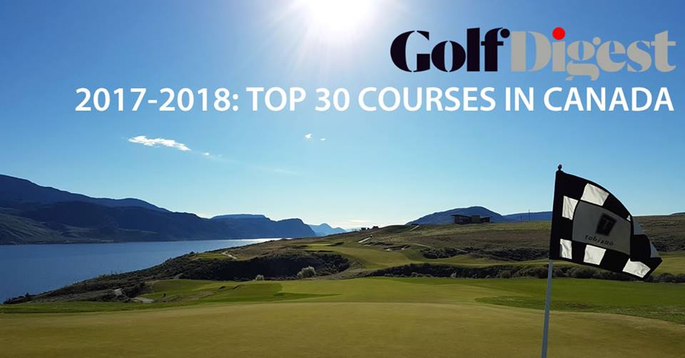 #TobianoGolf was just ranked 18th Best Golf Course in Canada on Golf Digest Best Golf Courses in 206 Countries list. See the full list here: ow.ly/odTL30hRMSm 
#Tobiano #TobianoLiving