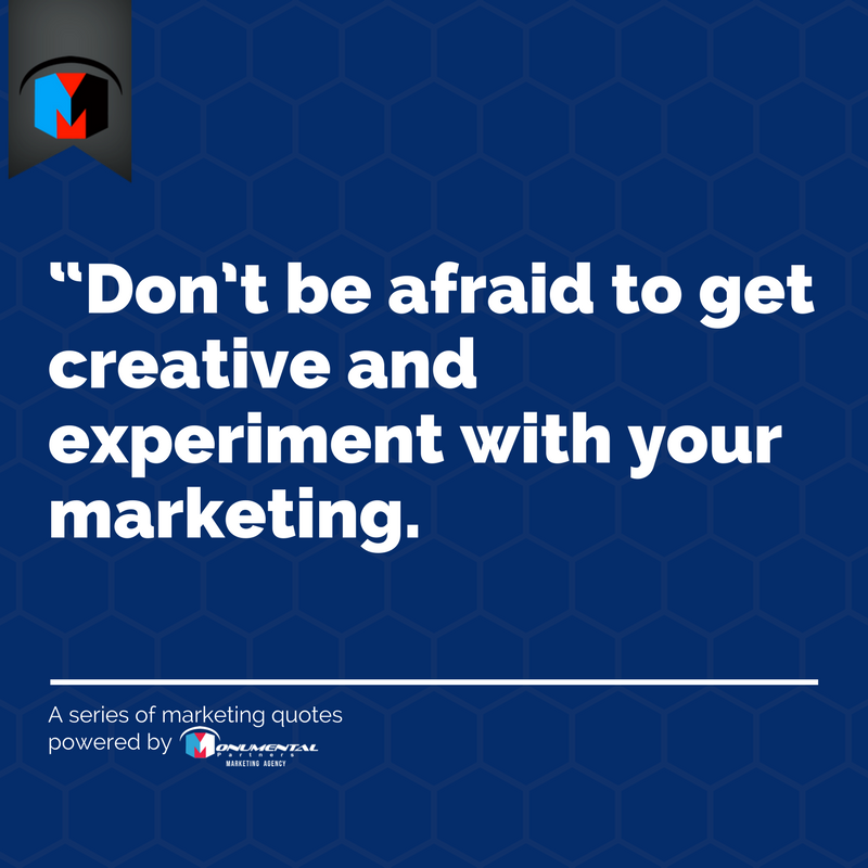 Marketing is about "Wowing" your clients. Experimenting with fun new creative ideas can make a lot of difference.
#MonumentalPartners #MPL #MarketingGurus