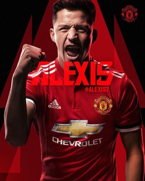 meganoticiascl's tweet photo. ⚠ #UrgenteAN | Manchester United confirma a Alexis Sánchez como su nuevo refuerzo del 2018.

Más detalles en breve por https://t.co/hn9o39TlL8 https://t.co/J6rfAMvTTR