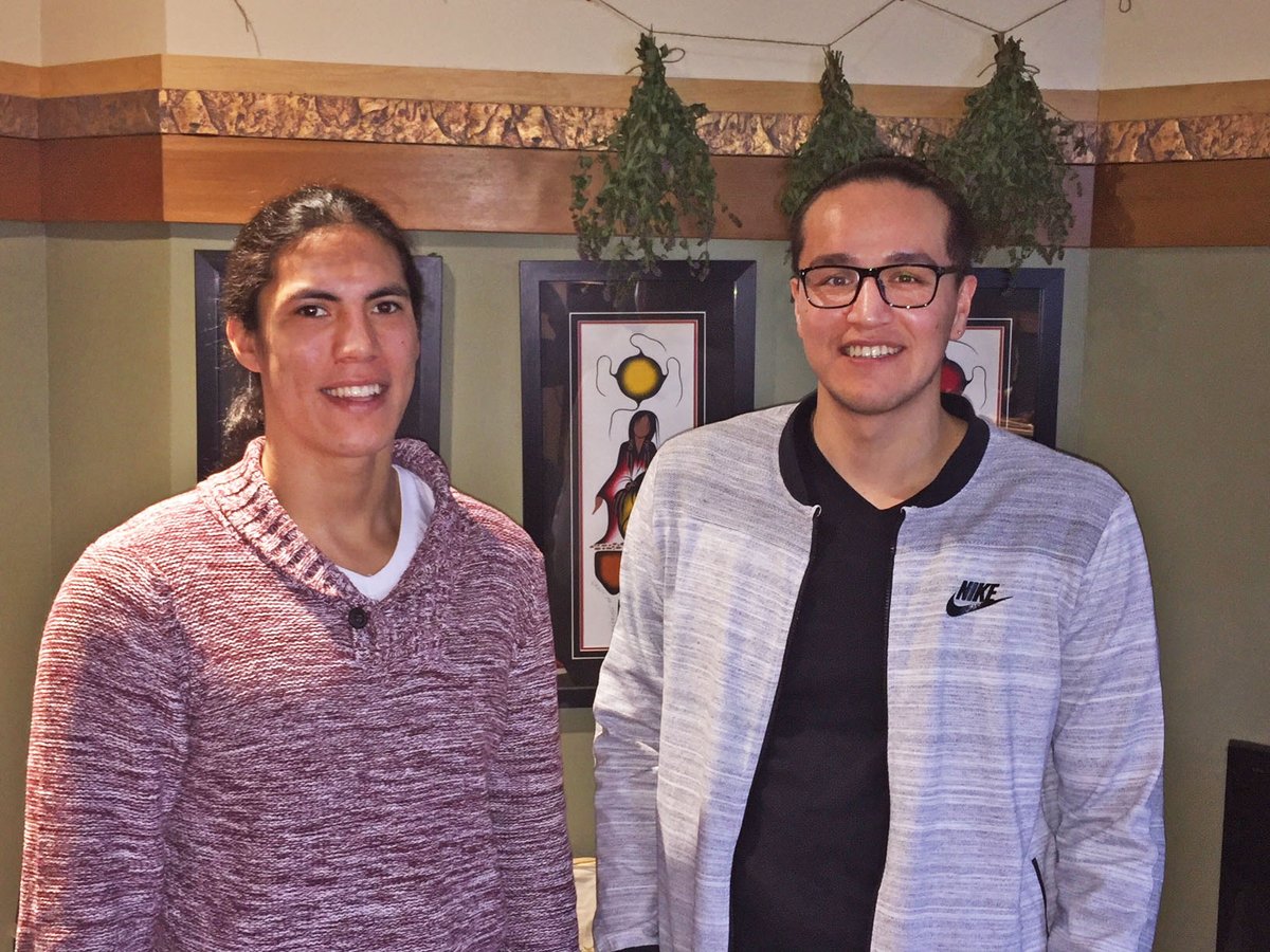 Marymound's tweet image. Our #INDIGENOUS Youth Mentors (Daman and Terence) present at the first Annual Indigenous Mens Gathering- "Igniting the Warrior Spirit" January 30-31, 2018 in Saskatoon and in Winnipeg, Feb. 8-9. #Winnipeg