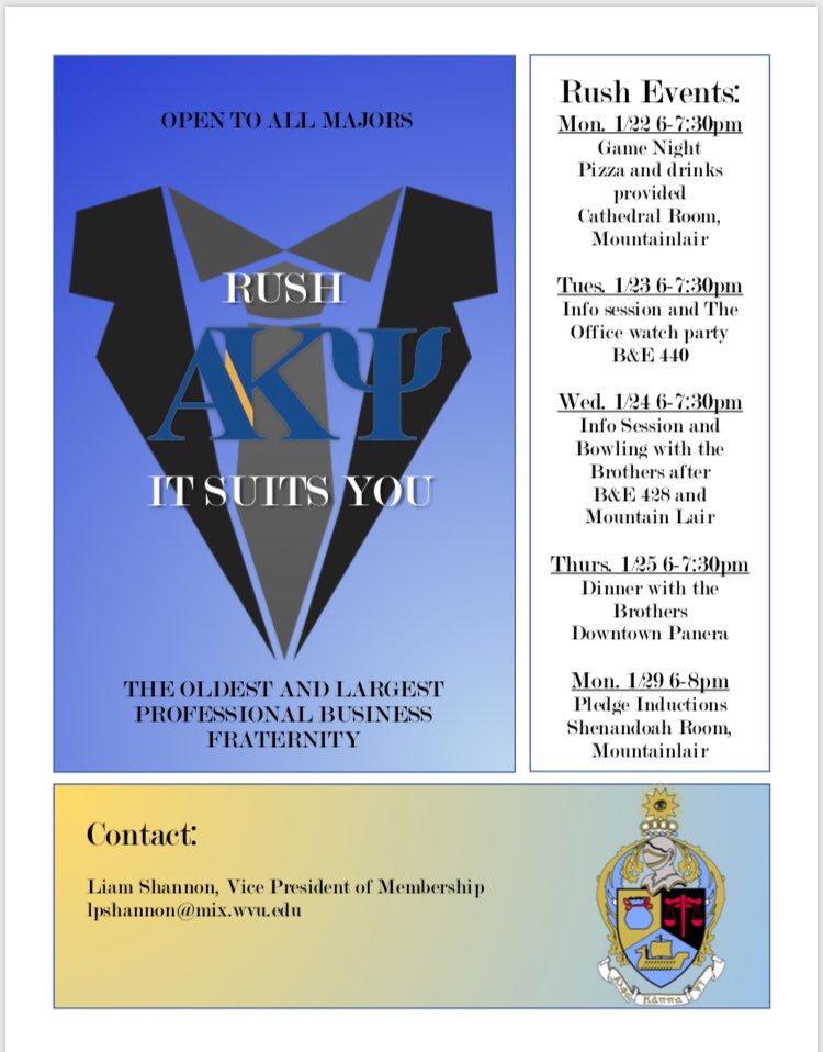 Here is the updated flyer! Sorry for any confusion!