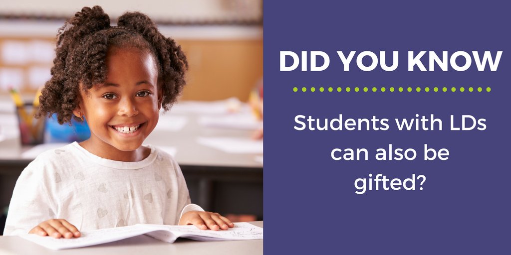 LDatSchool's tweet photo. Ss who are gifted, and who have learning disabilities, may be “exceptionally” difficult to identify: their LDs may “hide” their giftedness and their giftedness may “hide” their LDs. 

Learn more about identifying and supporting gifted Ss with LDs here: 
https://t.co/vPqgEF1NLA https://t.co/MX5NbImMcf