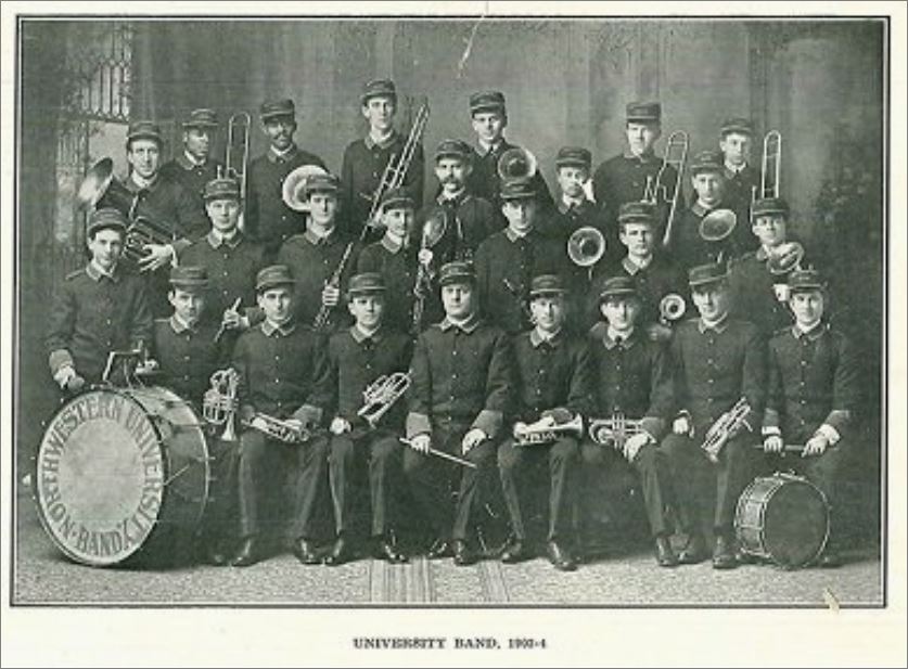 NUArchives's tweet photo. Jan 22, 1904: First-ever @NUbands concert, held at Fisk Hall. Another great NU tradition gets its start.....take note, @NUAlumni &amp; @NUMBALUMS https://t.co/BOjlD2HP40