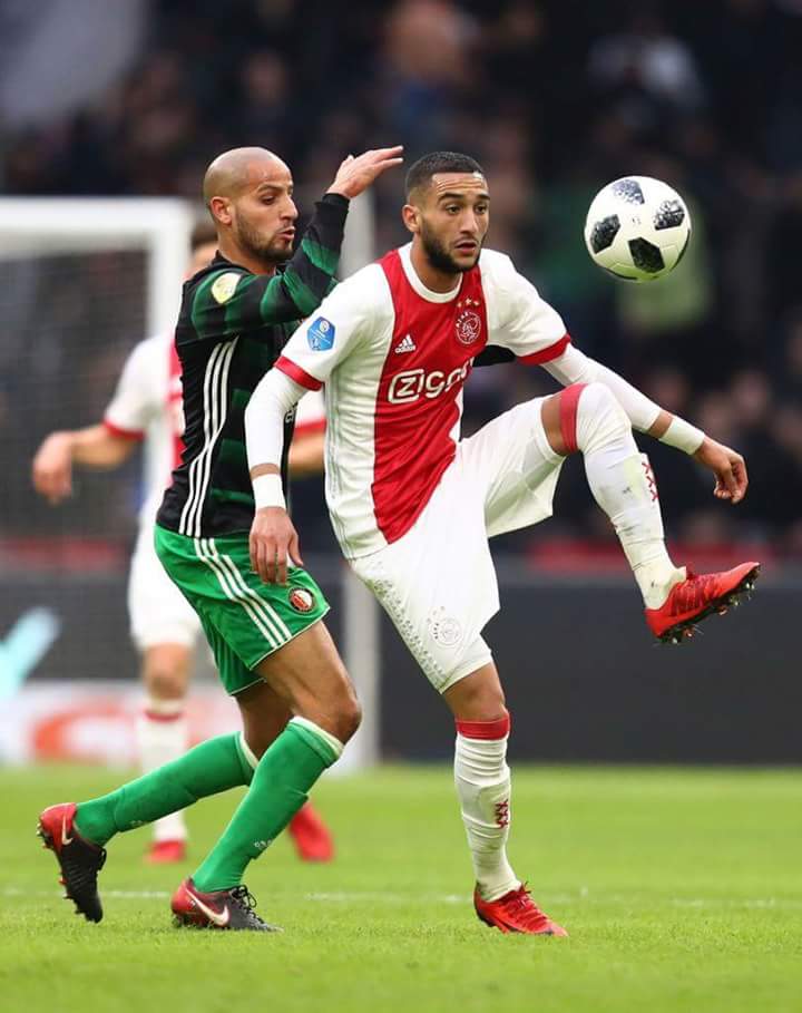 rahafmar's tweet image. من #مباراة #اجاكس و #فينورد #حكيم_زياش #كريم_الاحمدي 
#أسود_الأطلس #المغرب #Morocco #Maroc #dima_Maghreb #hakimziyech #lion_de_l_atlas #ajax