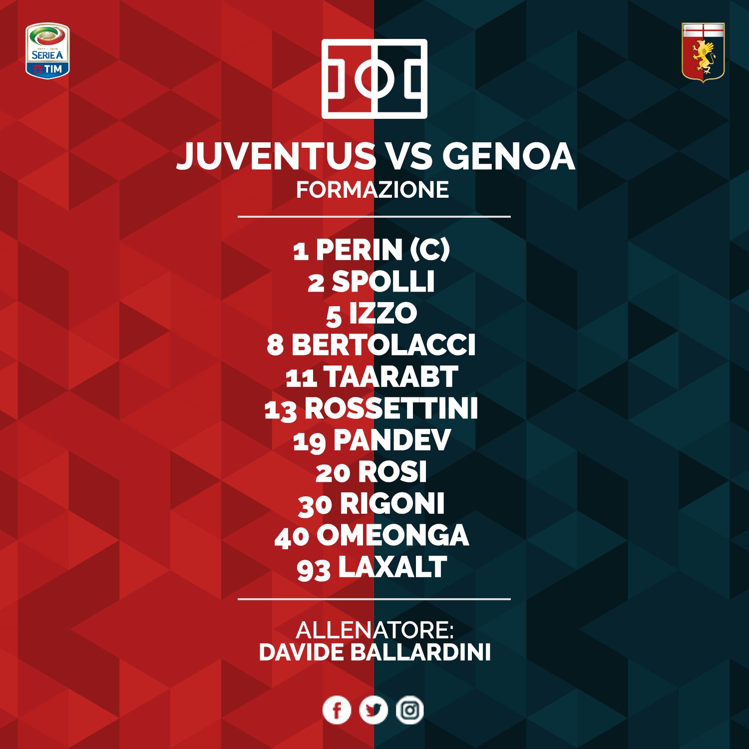 JUVENTUS vs GENOA 세리에매니아