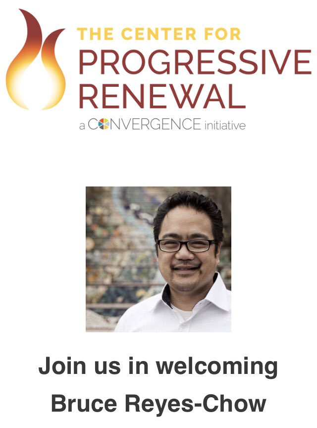 We have proudly named author, pastor, and former Moderator of the Presbyterian Church (USA), <a href="/breyeschow/">Bruce Reyes-Chow</a>, Interim Director of Coaching.

If you would like to connect with Bruce about coaching please email him at bruce@progressiverenewal.com and progressiverenewal.org/coaching