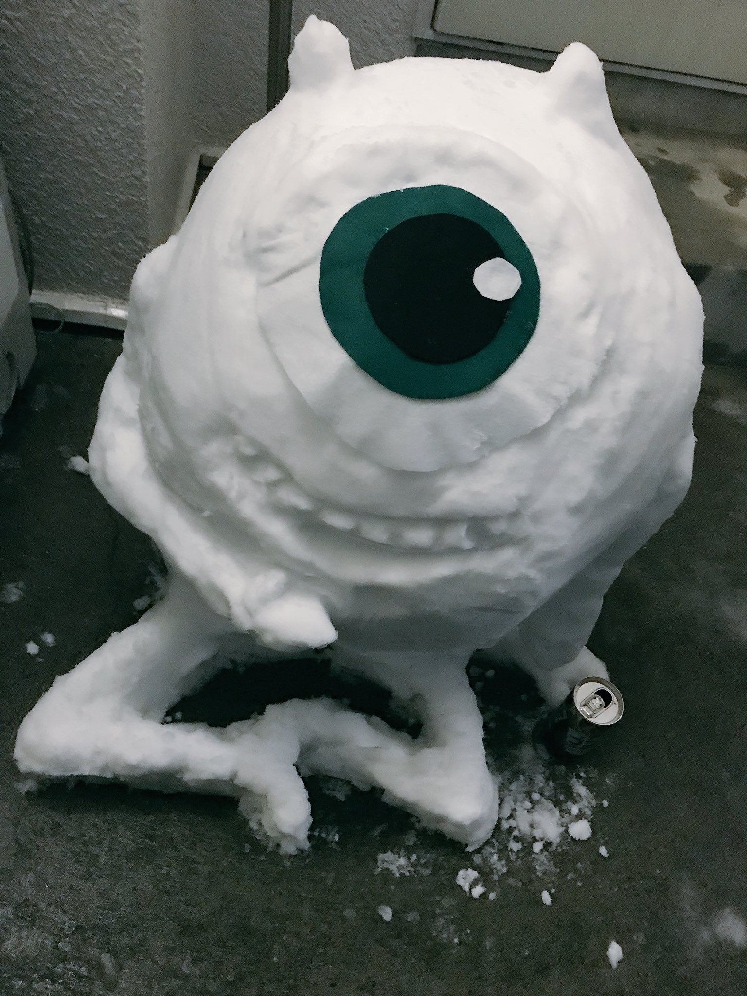 Takuma やっと完成 大好きなマイクワゾースキー おそらく実寸大であろう 笑 マイクワゾースキー モンスターズインク 雪だるまつくろう 雪だるま 雪だるま選手権 Takuma やっと完成 大好きなマイクワゾースキー おそらく実寸大であろう 笑 マイクワゾースキー モンスターズインク 雪だるまつくろう 雪だるま 雪だるま選手権
