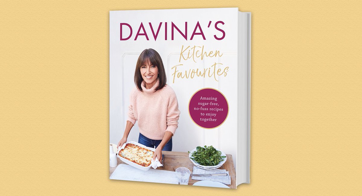 orionbooks's tweet photo. There's a brand new cookbook coming from @ThisisDavina! Davina's #KitchenFavourites is packed with sugar-free, no-fuss recipes to enjoy together – out 22 Feb https://t.co/LJcpA9tKFn https://t.co/s6y7dkx0Hb