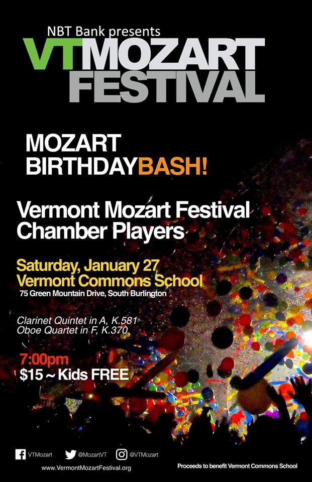 VTCommonsSchool's tweet photo. Celebrate the main man’s bday @VTCommonsSchool @VTMozartFest.  This Sat eve after the b-ball tourney at @SBHSVT https://t.co/DQznMvfR0m