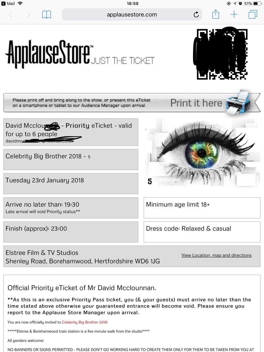Divmcclou's tweet photo. @dapperlaughs look who’s got tickets for #CBB to support the 1 and only he ain’t leaving he’s going to win this https://t.co/LcChqxItFm