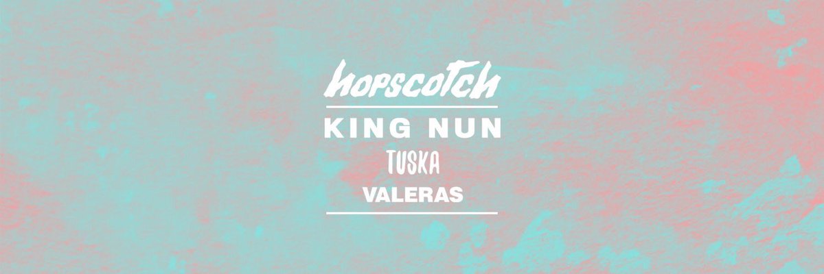 Hopscotch is back tonight at our new home of <a href="/theoldbluelast/">The Old Blue Last</a>.

SET TIMES
<a href="/kingnunband/">KING NUN</a> 9:30pm
<a href="/TUSKAOFFICIAL/">TUSKA</a> 8:45pm
<a href="/valerasband/">VALERAS</a> 8:00pm

Some tickets still on the door if you can get to East London!