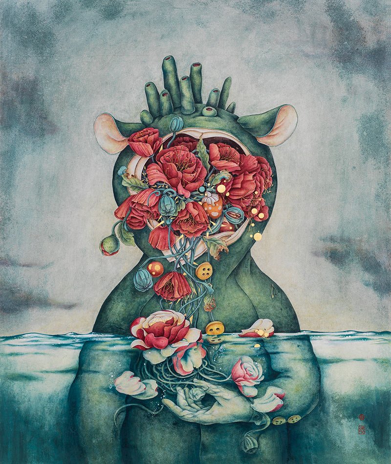 wowbywow's tweet photo. 'In the Ocean #2' by the super awesome Alice Lin. Available at https://t.co/QE2zygQY73!

https://t.co/WrZMZODSci

#alicelin #art #artist #chinese #artwork #painting #ink #ricepaper #nature #flowers #petals #ocean #water #surreal #surrealism #life #preservation #peaceful #eternal https://t.co/yaQKX1giOt