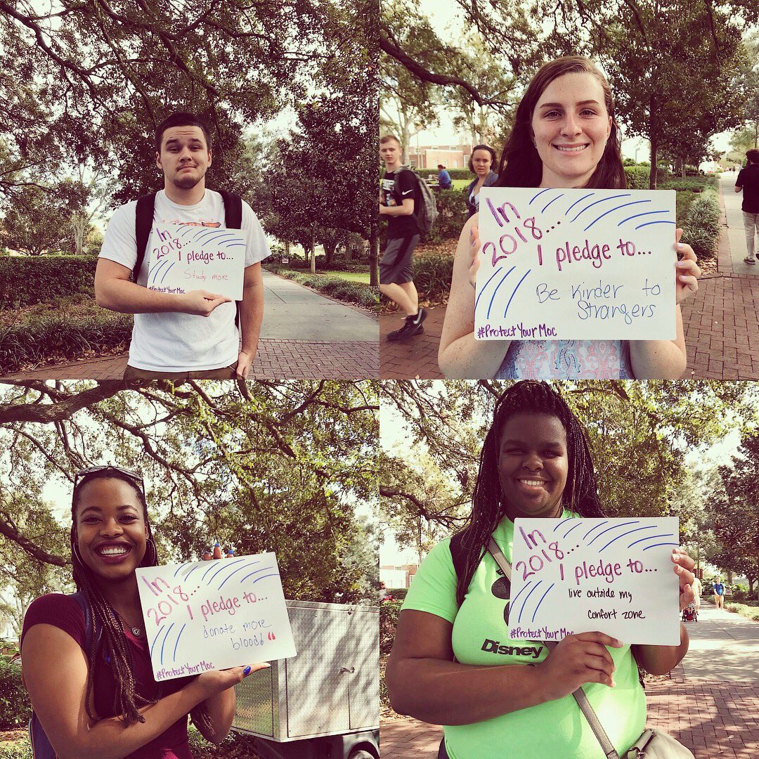 fscgenaction's tweet photo. We had so much fun meeting everyone and hearing about their #2018goals 👍🏼 FSC Generation Action pledges to #ProtectYourMoc 🐍 https://t.co/lieYRCviQk