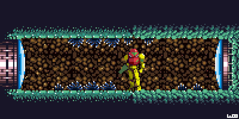 WoostarsPixels's tweet photo. Heres a little #SuperMetroid fanart because why not!

@PyxelEdit #pixelart #gameart #fanart #art https://t.co/aysWz5rUs4