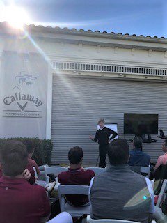 Nice to have The Big Man Upstairs shining down on me during my presentation to LGA Elite Instruction Seminar at Leadbetter Academy yesterday