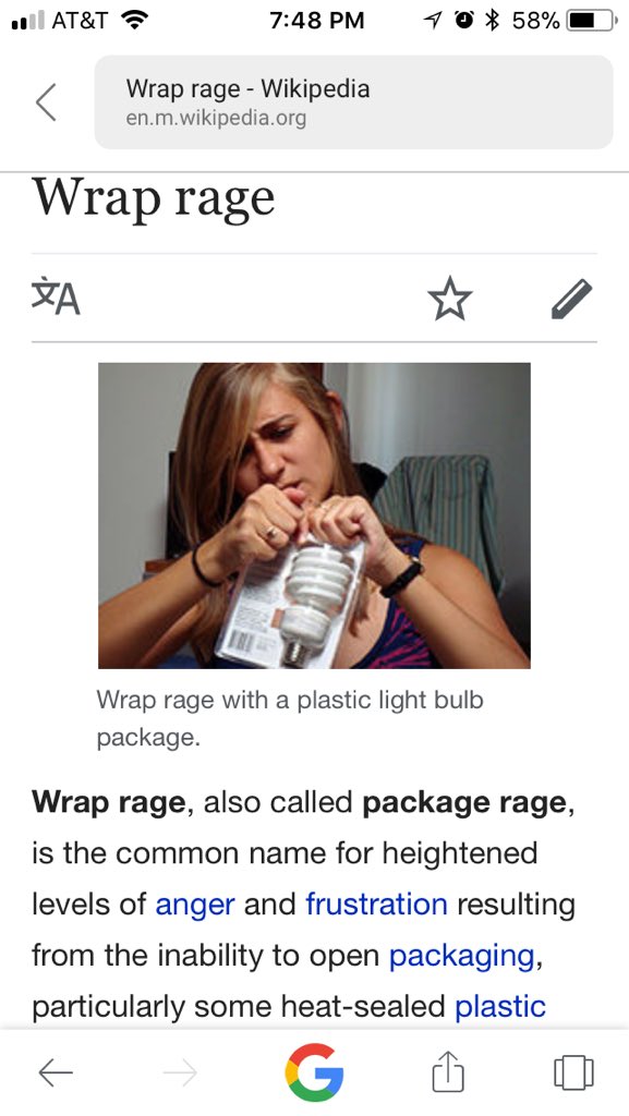soxycha's tweet photo. @hitRECordJoe ridiculously hard-to-open packages! 😡🤬 #wraprage #packagerage just looked it up; didn’t know it was actually a thing! 😂 https://t.co/keUprxuIMo