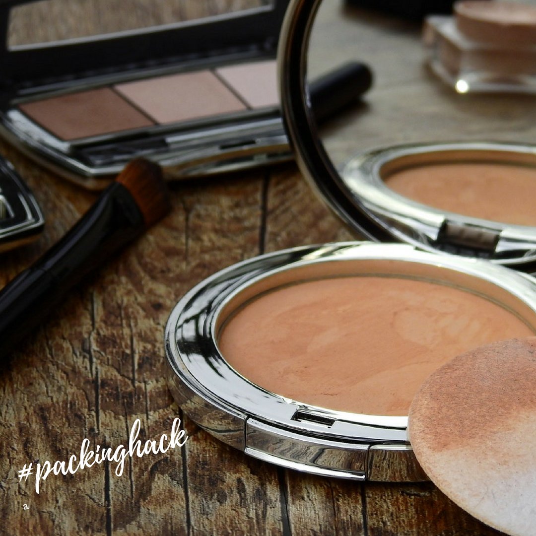BrightwellApp's tweet image. Put a cotton ball in your powdered makeup to keep it from breaking. #packinghack