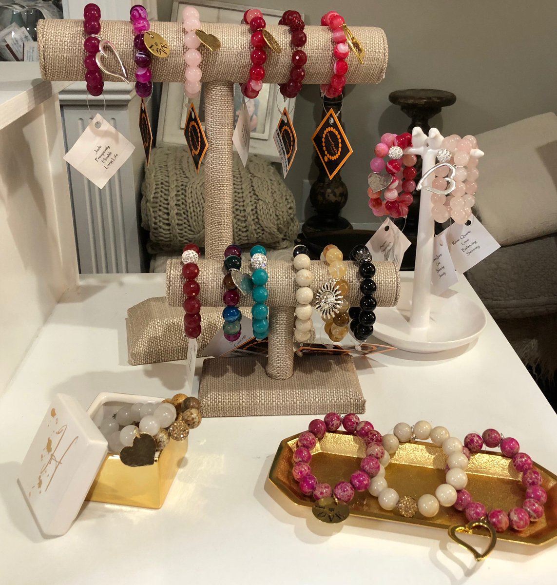 hv_interiors's tweet photo. Valentine's shipment just arrived! Stack the bracelets up with your favorite outfit or pick one...or two up for your favorite girl! Not local? That's okay too! We can ship them directly to you. 💕 #ValentinesDay #giftideas #love #bracelets @powerbeadsbyjen https://t.co/f6uvEhjUx1