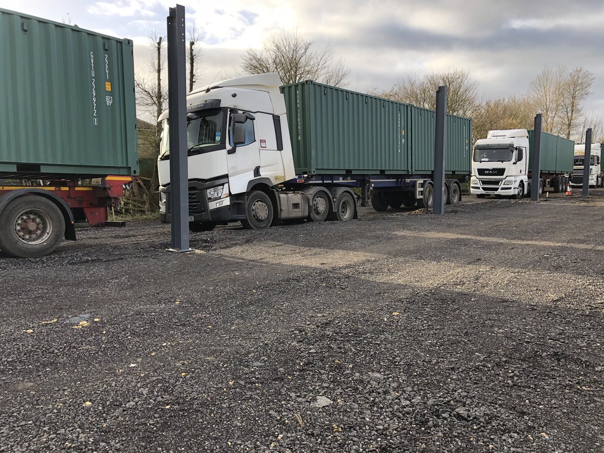 chippstorage's tweet photo. The first 12 new containers were delivered today for our new covered storage facility. Expert logistics from @LionContainers https://t.co/eCAYMzIRpN