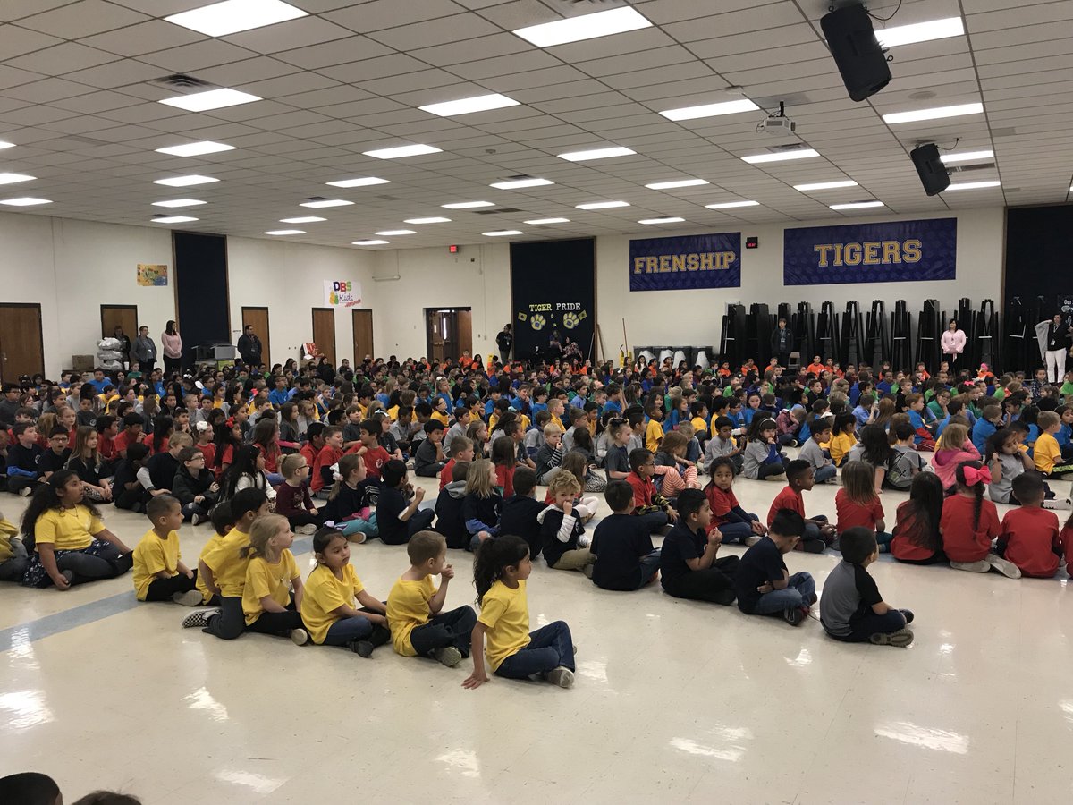 NorthRidgeFISD's tweet photo. “Grow” for it pep-rally was exciting! Shirts are going home today. We will wear them every Wednesday. https://t.co/dn7reWZYcM