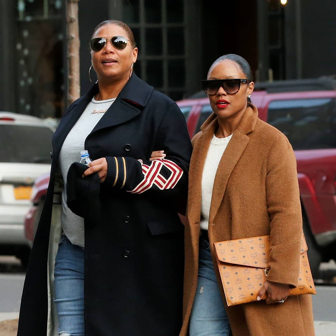 aVeryRichBish's tweet image. Queen Latifah and her girlfriend are cute