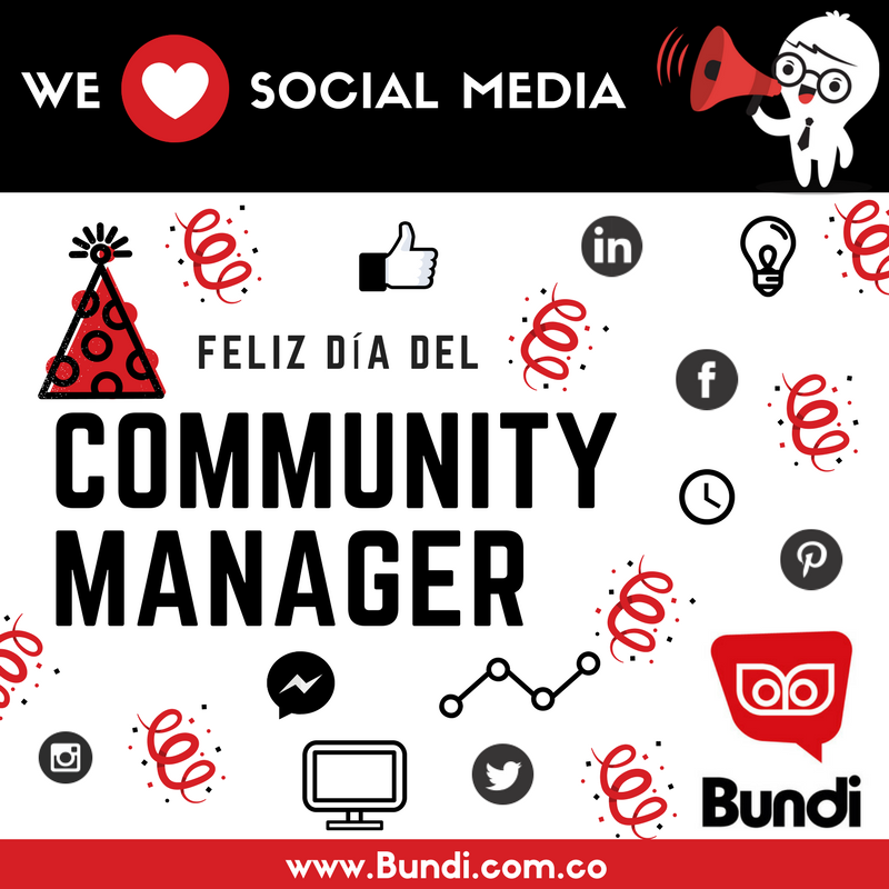 bundicol's tweet photo. ¡Feliz Día para los Community Managers! Gracias porque día a día ayudan a que nuestros clientes tengan una mejor y mayor presencia en las redes sociales, su labor es fundamental para llevar a cabo con éxito nuestra misión. #WeLoveSocialMedia #DíadelCommunityManager #SocialMedia https://t.co/IGxHrsIHT6