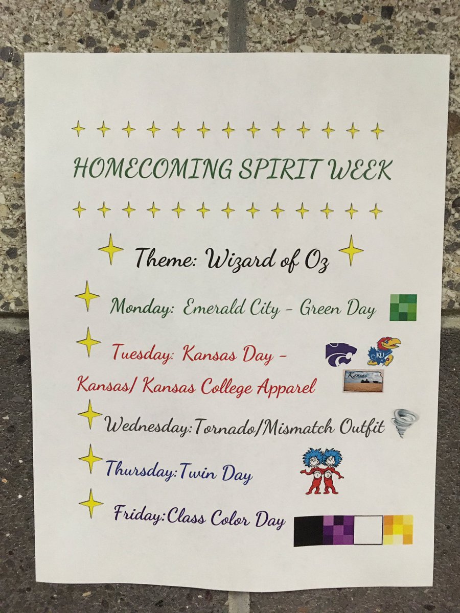 Next week is SPIRIT WEEK! January 29 - February 2!!! Get ready to dress up!!