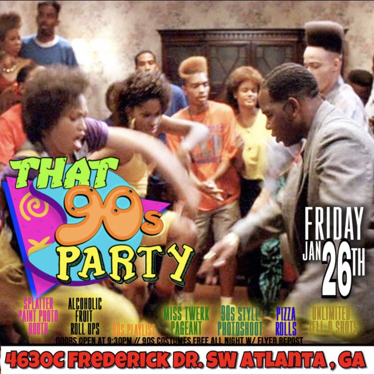 younggling's tweet photo. INSTAGRAM &amp; FACEBOOK NOT WORKING 😫😫 it’s down so 90’s PARTY TOMORROW NIGHT 😛😛

EVERYONE FREE ALL NIGHT IN 90s ATTIRE  

- KARAOKE 🎤 
- HENNY CAKE POPS
- 90’s PHOTOSHOOT &amp; MORE !!

4630C Frederick Dr. SW Atlanta , Ga

https://t.co/nWaOqIMzzt .15