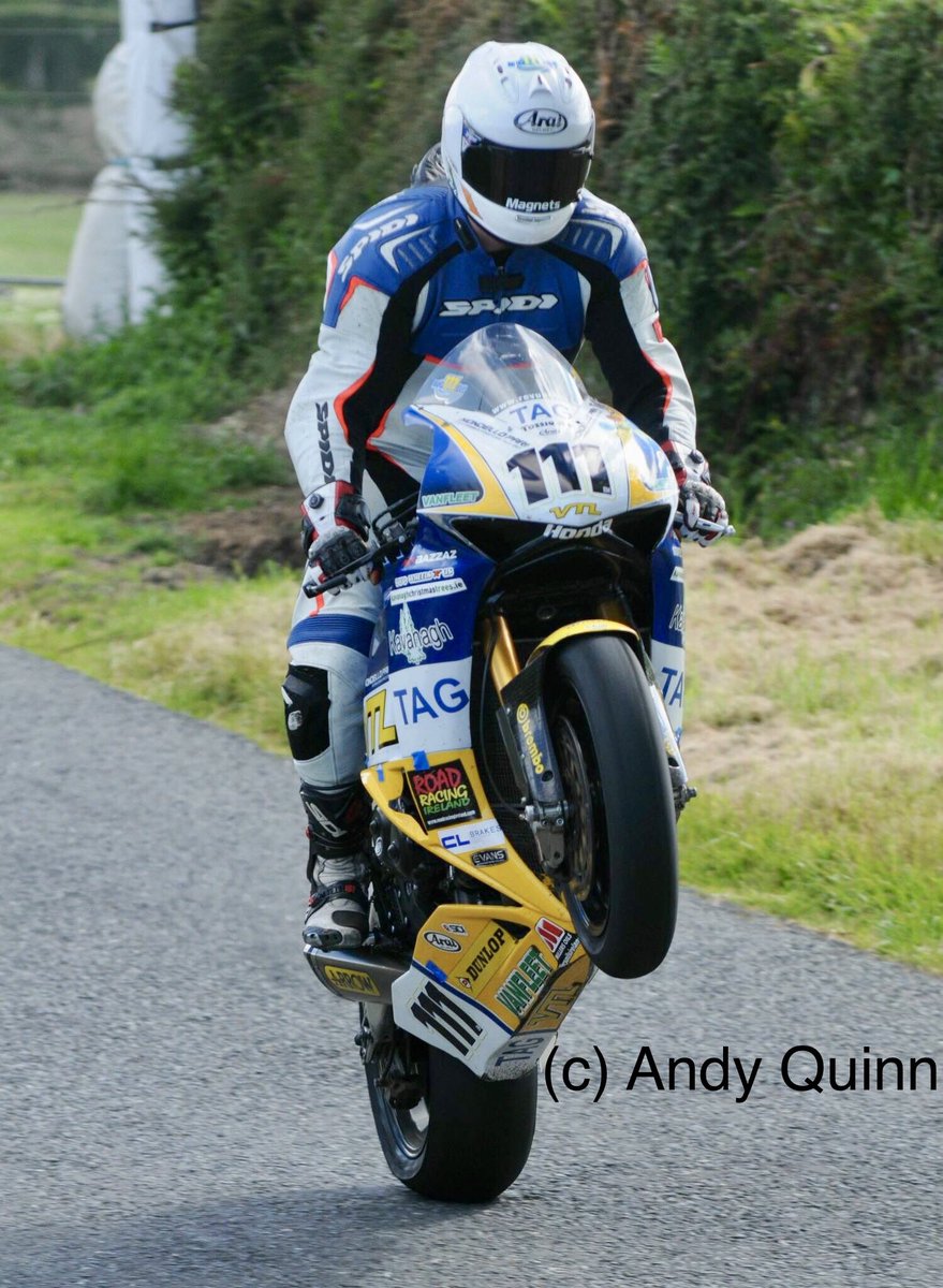 And if the jumps aren’t your thing, there are other attractions! 

Brian McCormack wheelies the VTL Fireblade over O’Hanlons.