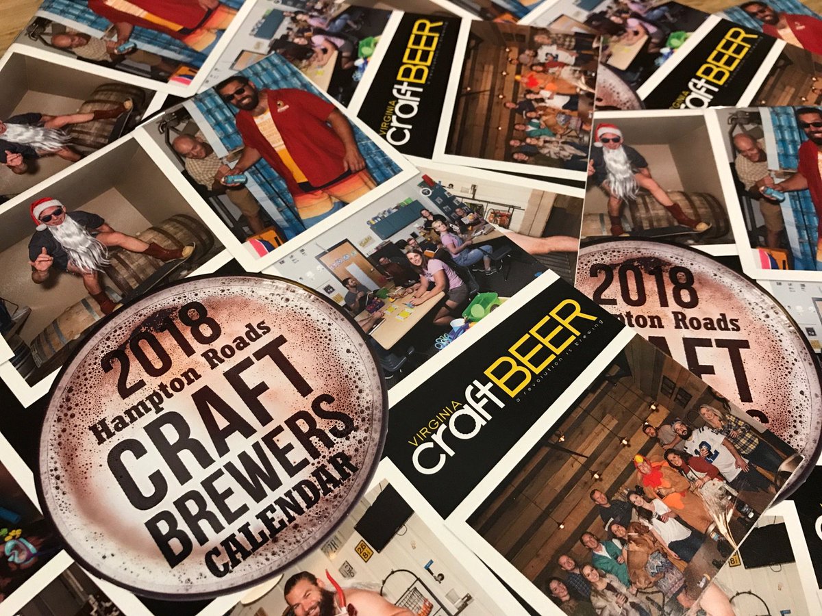 DogStreetPub's tweet photo. We've got the 2018 Hampton Roads Craft Brewers Calendar in! It's fun and filled with brewery events along with photos from our 
757 Breweries. Plus, proceeds benefit Cancer Care Foundation of Tidewater. https://t.co/aUQmOpQx6q