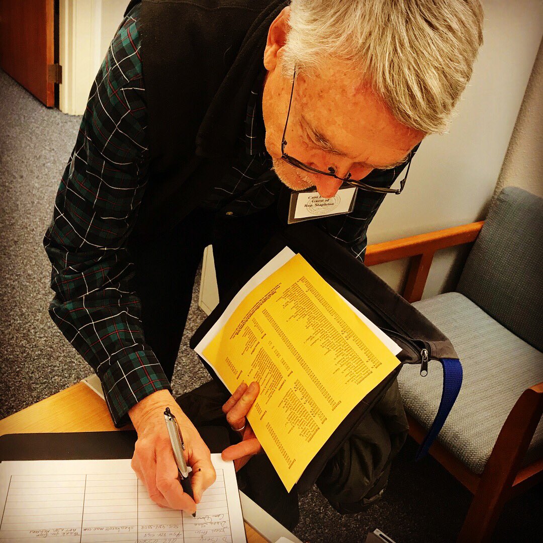 AFTNM's tweet photo. The @AFTNM Retirees are pros at making the rounds about the roundhouse solidifying support of public education, educators, and retirees. #nmleg #nmpol #RetireePower .@StephanieLy1 @AFTunion @rweingarten @LorrettaJohnson @mcricker @LaborFed4NM @AFLCIO https://t.co/eABuXwIwCr