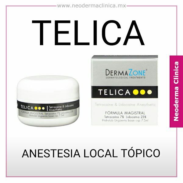 NeodermaClinica's tweet image. ¿Ya conoces #Telica? #Anestesia #local #tópica. Para uso médico. #Chilpancingo Pregunta por nuestro producto al Tel. 7471068489 envíos a toda la Republica!!