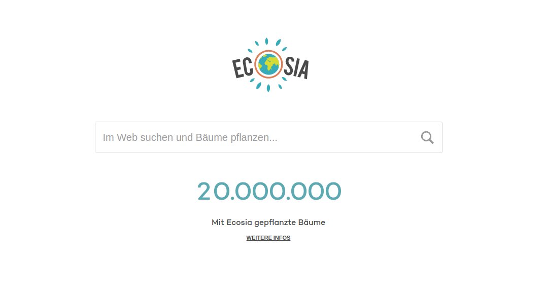 DaFloppy's tweet photo. Yaay @Ecosia planted 20 Million Trees https://t.co/eHP3cvT79r