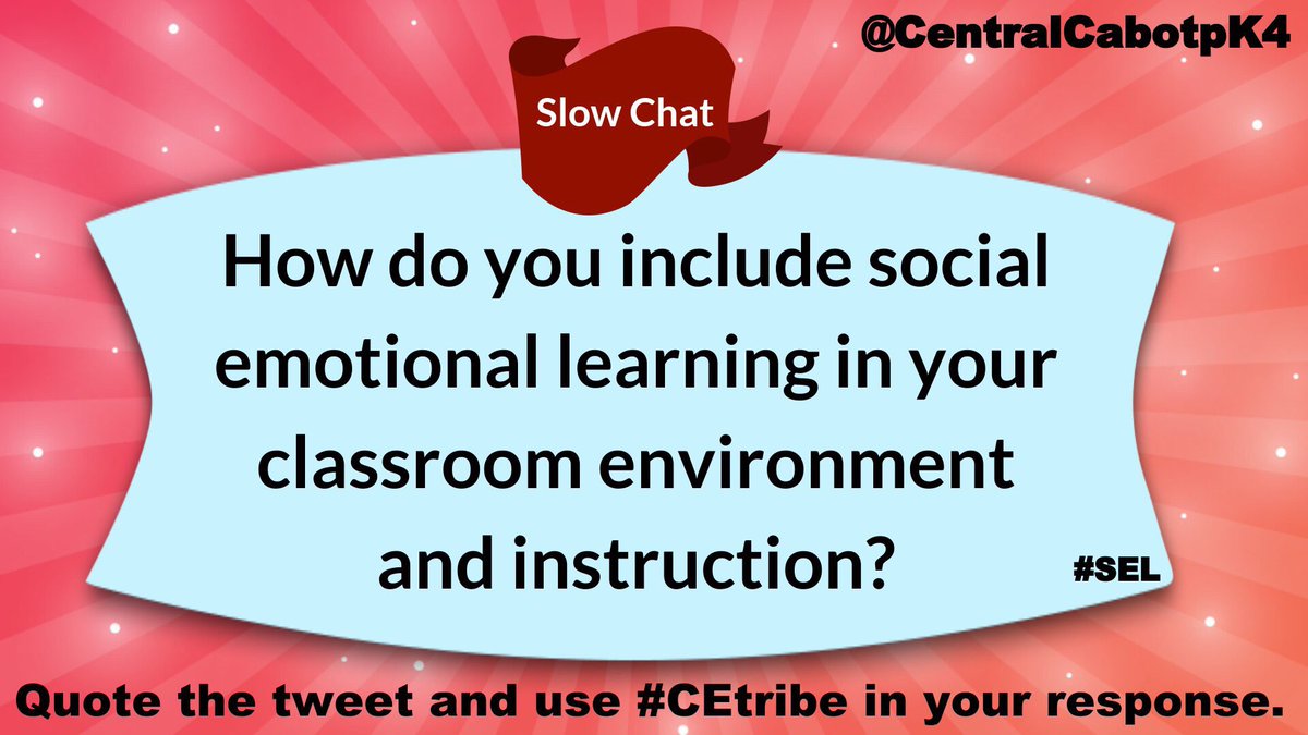 bethhill2829's tweet image. Our #CEtribe collaborative virtual convo through a slow chat! 
Here is our question ⬇️